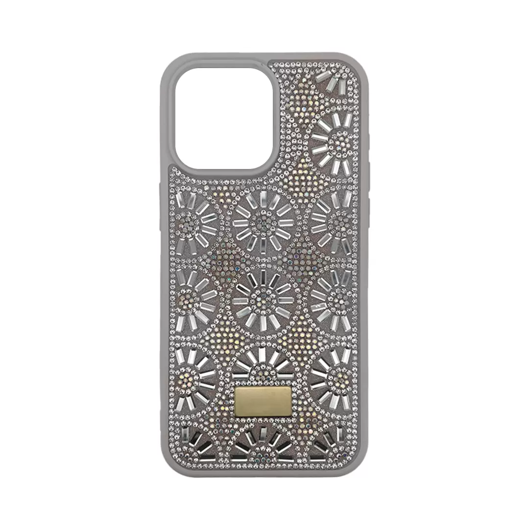 iPhone 15/iPhone 14/iPhone 13 Diamond sparkling case Gray